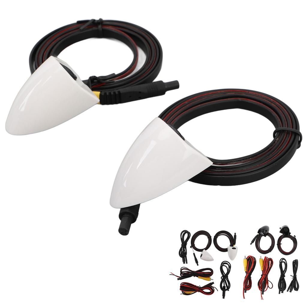 Car Door Side View Camera Night Vision Blind Spot Camera Left Right Mini HD Image Tape Mounting for Car Surveillance System