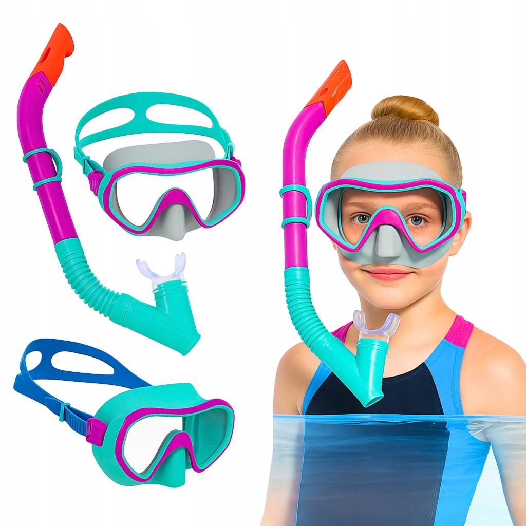 Tauchset: Maske mit Schnorchel, Schnorchel, Schwimmbrille Bestway