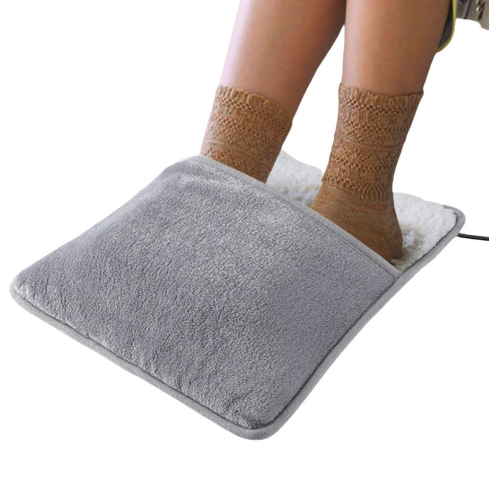 

Winter Electric Foot Heating Pad USB Soft Plush Thermal Blanket Feet Foot Warming Mat Heating Slippers for Home Office Bedroom China Mainland