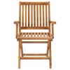 Foldable Garden Chairs with Cushions 4 pcs Solid Teak Wood