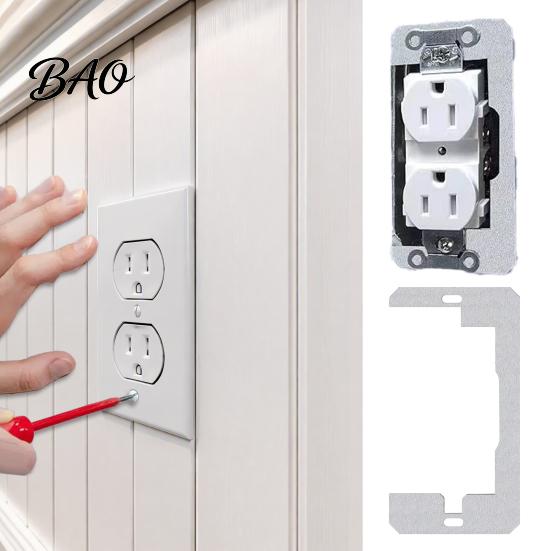 Wall Plate Spacers 5/10/15/20/30Pcs for Electrical Outlets, Galvanized Metal Device Leveling Plates Flush Fit Loose or Recessed Outlet Repair,