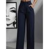 Women's New High Waist Straight Leg Tube Simple Suit Pants Women Solid Color Fashion Casual Long Pants Elegant Office Spring Autumn Clothing
