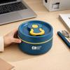 Portable Soup Container with Silicone Sealing Rings, Buckle Lid, and Fold-Down Handle, Leak Proof Hot Food Jar for Outdoor Picnics, Camping, School