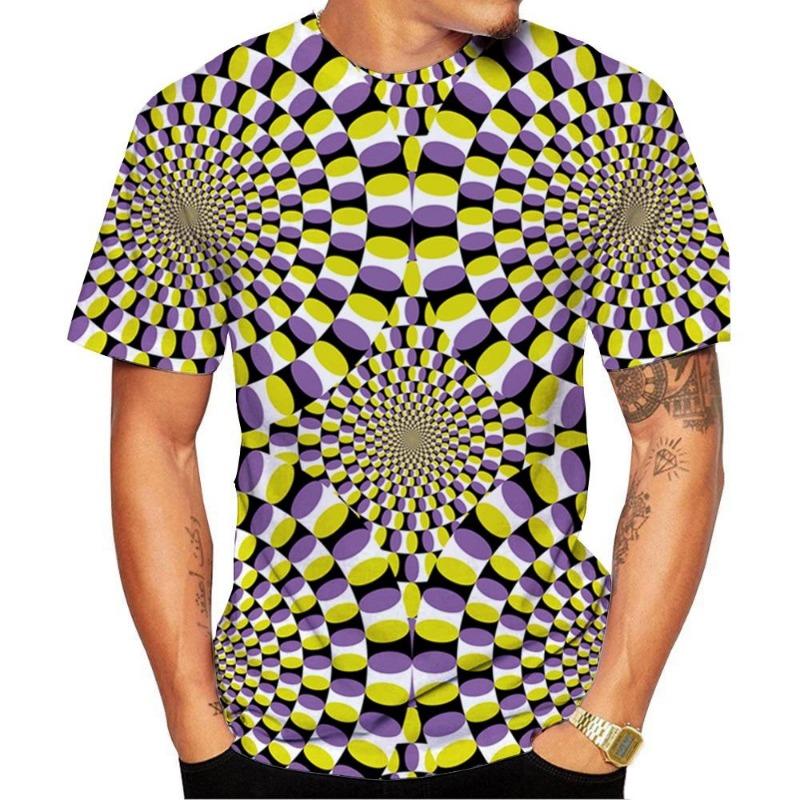 New Fashion Summer Men's 3D Printed Pattern Lion Design Top Men's Leisure Harajuku Plus Size