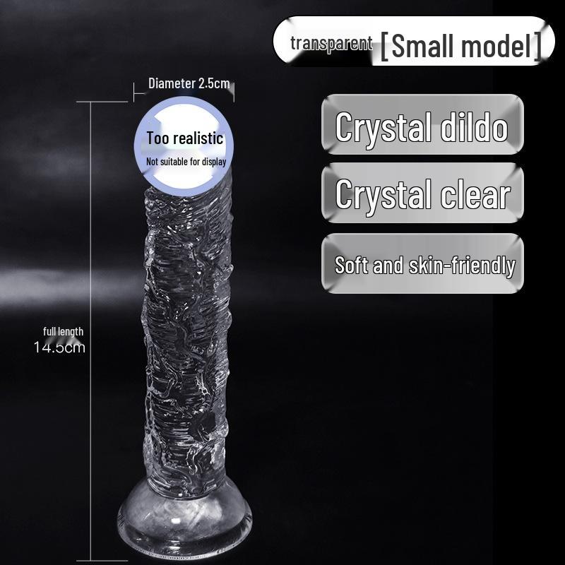 Crystal Clear Soft Silicone Dildo - Female Masturbator Toy