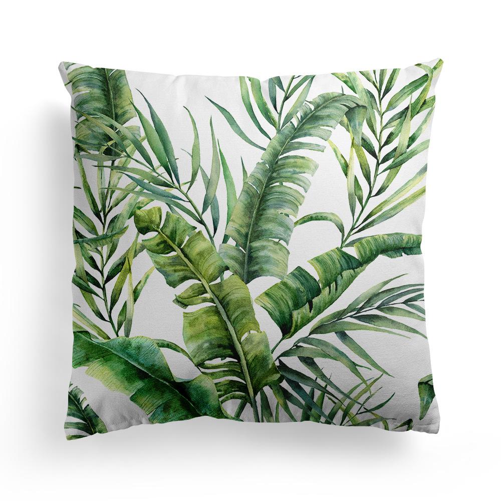 Floral Print Pillowcase, Home Peach Skin Velvet Material Sofa, Car Office Bedside Pillow and Cushion Cover