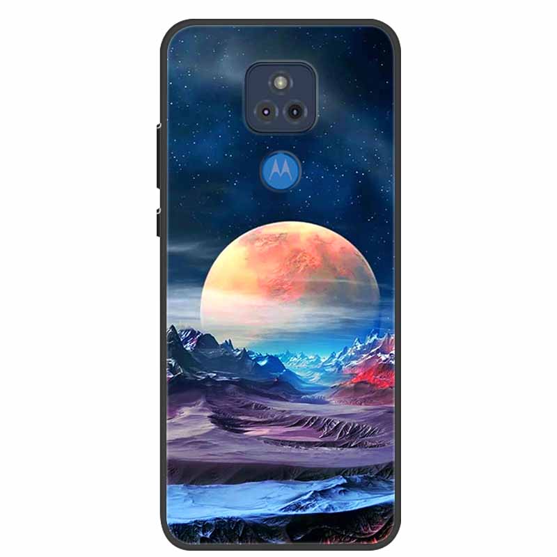 For Moto E7 Plus Case Bumper Silicone TPU Soft Phone Cover For Motorola Moto E7 Plus Case Cartoon Funda E 7 Plus E7Plus Coque