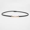 Adjustable Thin Waist Belt for Women Fashion Slimming Buckle Suit Dress Skirt Date and Office Use