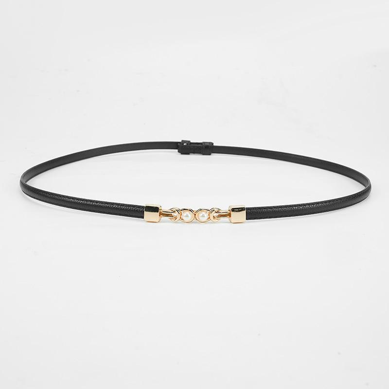 Adjustable Thin Waist Belt for Women Fashion Slimming Buckle Suit Dress Skirt Date and Office Use