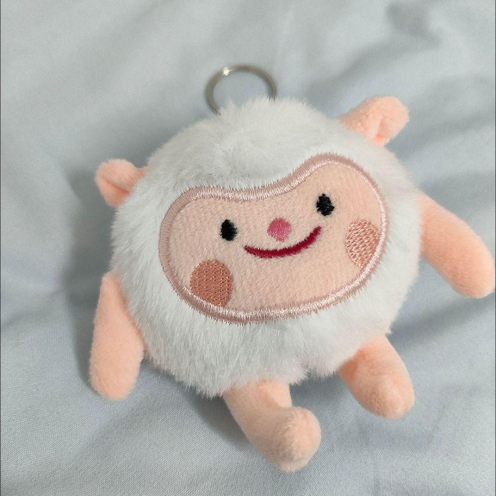 Dongdong Sheep Little Sheep Plush Keychain Bee Sheep Dongdong Sheep Plush Keyring  Children Toys