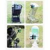 Universal Pram Cart Beverage Holder 360 Degree Adjustable Clamp Fit Most Strollers Wheelchairs Foldable Design
