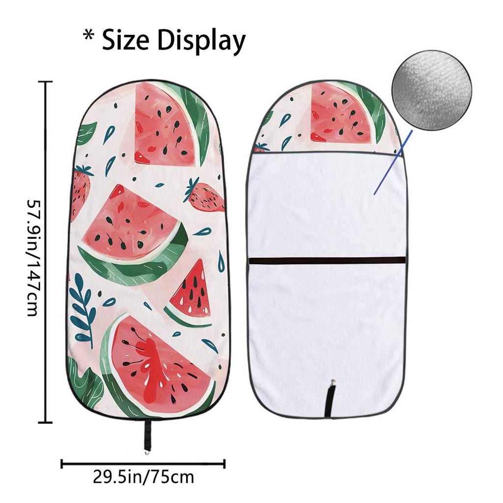 Universal Car Seat Towel Cover: Front Seat Protector for Gym, Workout, All Seasons - Fits Most Vehicles