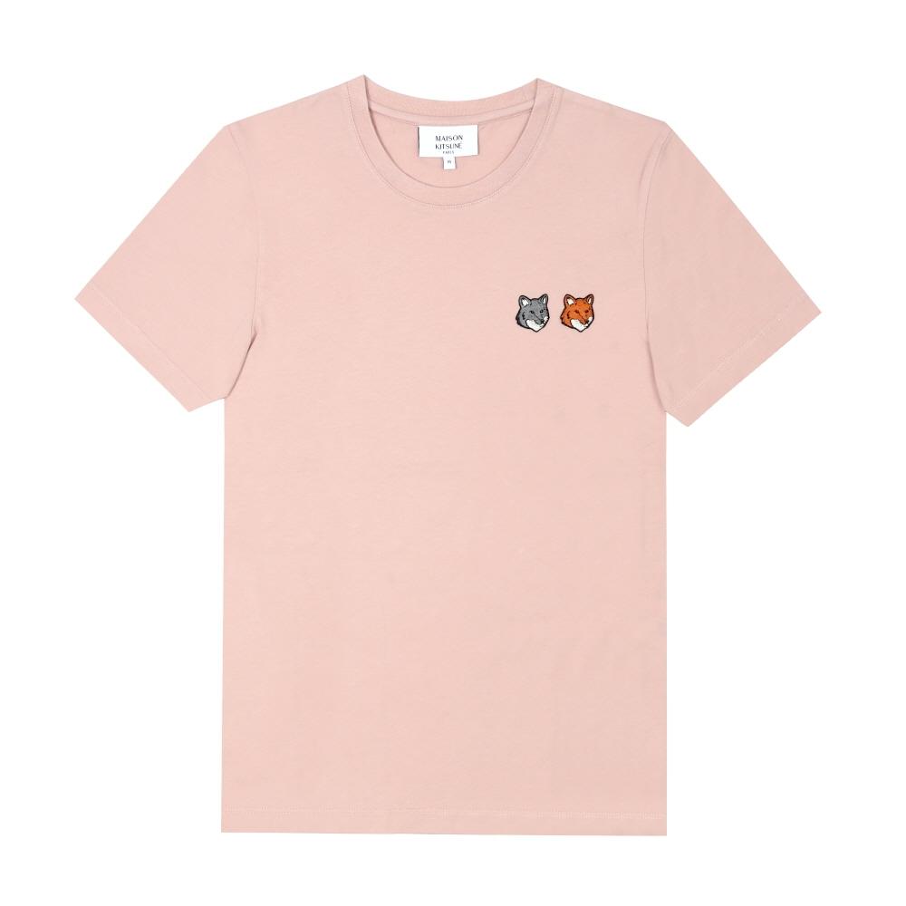 Maison Kitune Women Short Sleeve Tee Double Fox Head Patch 0172 OW011CFKJ7026 0172 (XS)