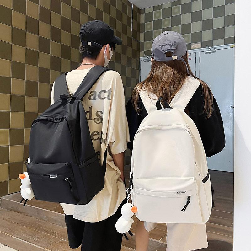 Schoolbag Male Large Capacity Simple Travel Backpack Men's Casual Japanese Female College Student High School Junior High School Backpack