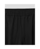 8seconds Lecture Semi-Wide Fit Elastic Waist Slacks Black