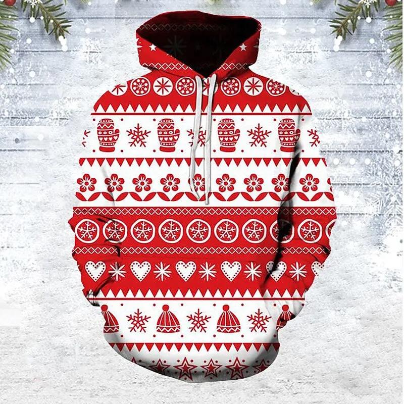 

Зимний мужской 3D-печатный свитер свободного размера, повседневный мужской худи в рождественском стиле, минималистский дизайн, свободный крой, толстовки Harajuku 5XL