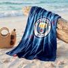 Asciugamano da Spiaggia Tema Manchester City Morbido Asciugatura Rapida?Asciugamano Asciutto Per Vacanze Estive Al Mare Nuoto