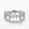 Tancise Classic 925 Sterling Silver  Zircon Ring Ladies Jewelry Wedding Promise Party Gift