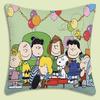 Cartoon Cute S-Snoopy Pillow Covers Cartoon Sofa Decorative Home Double-Sided Printing Short Plush Cute Cushion Cover