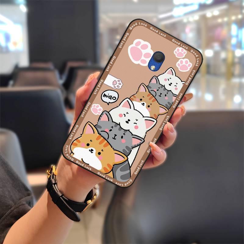 Stylové pouzdro na telefon Alcatel pro muže a ženy s unikátní texturou, odvodem tepla, kreslenými a jednobarevnými designy.