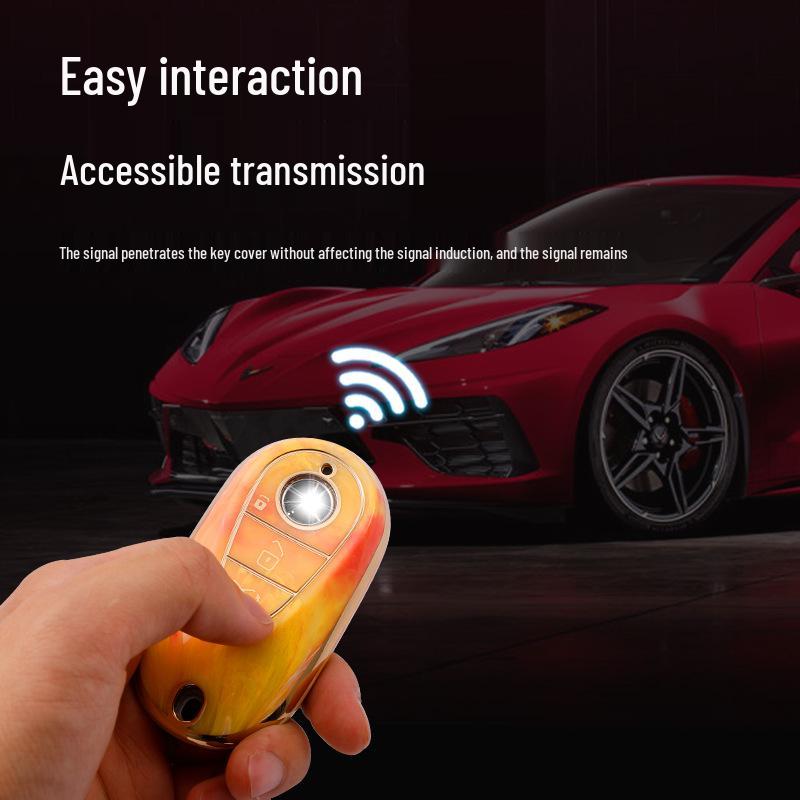 Mercedes-Benz Key Case for C-Class, E-Class, GLA, GLB, and GLE Models - Stylish and Durable