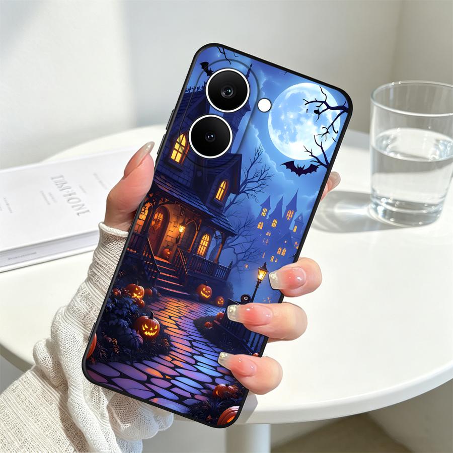 Case for Xiaomi Mi 17 Pro Max 14 10T 12T 11 13 Lite 12 12X 11T Phone Cover 15T 17T Halloween Bat Castle