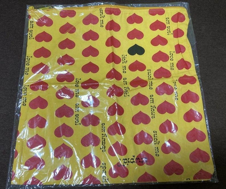 X JAPAN HIDE Official Merchandise LEMONeD Yellow Heart Cushion Cover