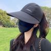 Breathable Sun Hat Foldable Peaked Cap Fashion Ponytail Hat  Outdoor Sports