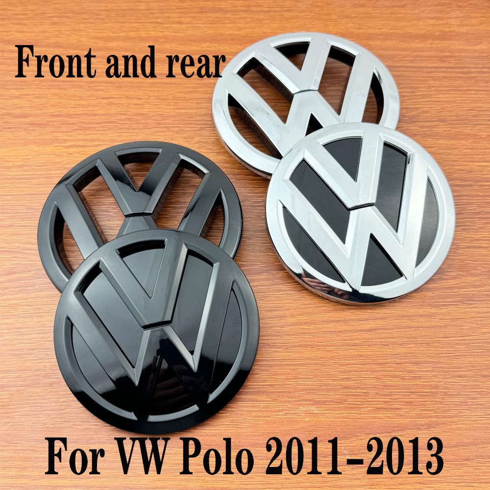 120mm 110mm Car Logo Emblem Hood Front And Rear Tail Mark Rear Badge 6R0 853 600A Accessory For Volkswagen Polo 2011 2012 2013