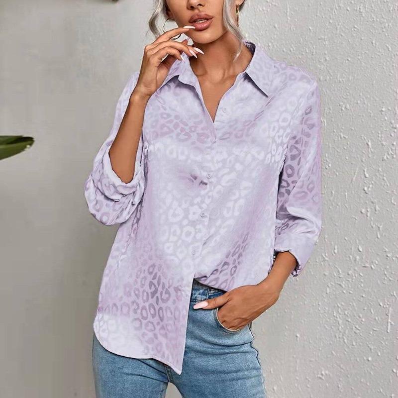 Blusas Mujer De Moda 2026 Summer Printed Chiffon Silk Top Female Women Shirts Women's Shirt Blouses Tops Long Sleeve Chic Woman