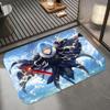 Anime T-Tensura Floor Mat Diatomite Bath Mat, Quick Dry Absorbent Non-Slip Door Mat