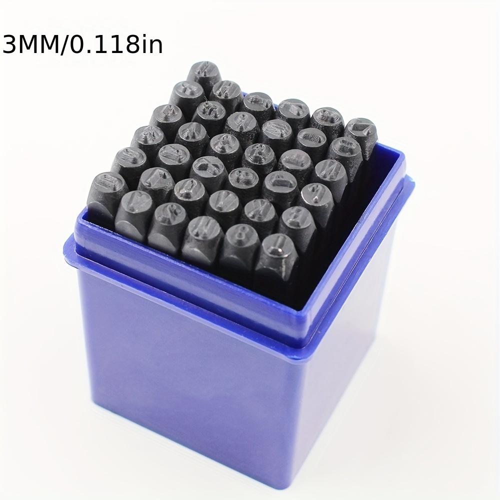 36pcs Professional Stamping Tool Set - Carbon Steel Number & Letter Punches for Faux Leather, Metal, Wood & Crafts