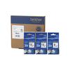 Brother Industries [Brother Genuine] Peatouch Laminating Tape TZe-CTN03V3 (TZe-231 X 2, TZe-221/3 Pack) White, White, White 12mm/9mm