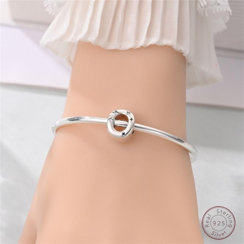 New Copper 26 Alphabet A-Z Charms Star Letter Beads Suitable For Diy Bracelet Women Jewelry Making