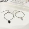 For Women Titanium Steel Fashion Personality Tide Pearl Love Bracelet Female Wind Temperament Simple Bracelet Jewelry
