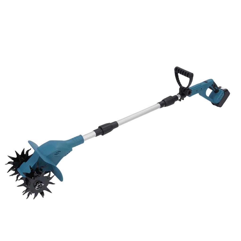Cordless Handheld Tiller 3 Sections Folding Digital Display Electric Cultivator Rototiller for Gardening Soil