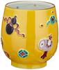 Kyo-yaki, Kiyomizu-yaki, Shoho-gama, Large Teacup, Yellow Kochi, Treasures, UCK621-01