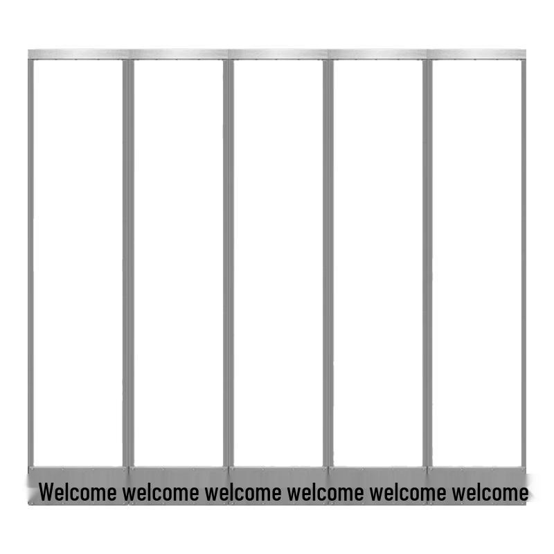 QINGERPLR Transparent Magnetic PVC Door Curtain