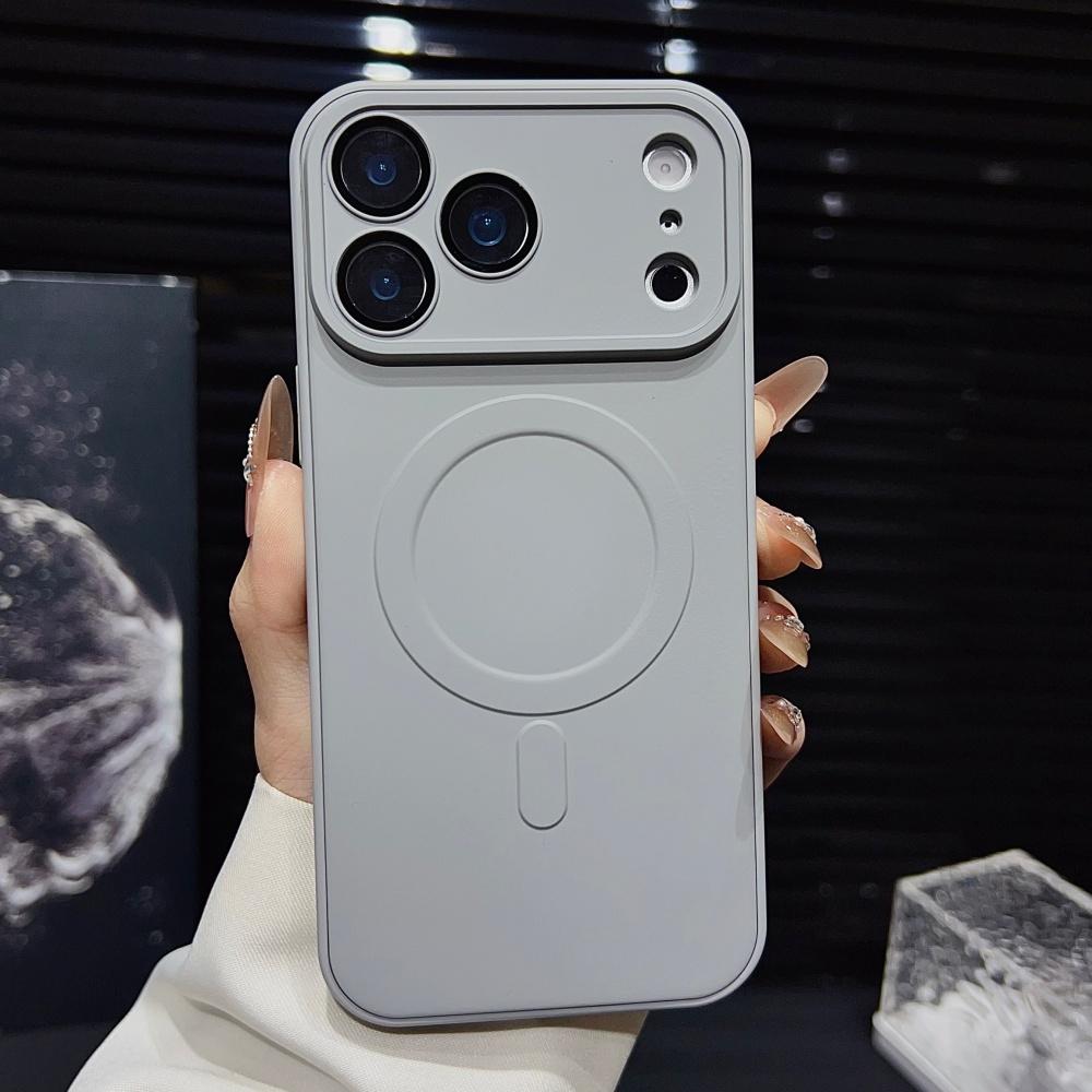 Full Camera Lens Protection Matte Soft Case For iPhone 17 16 15 14 Plus 13 12 11 Pro Max For Magsafe Magnetic Shockproof Cover