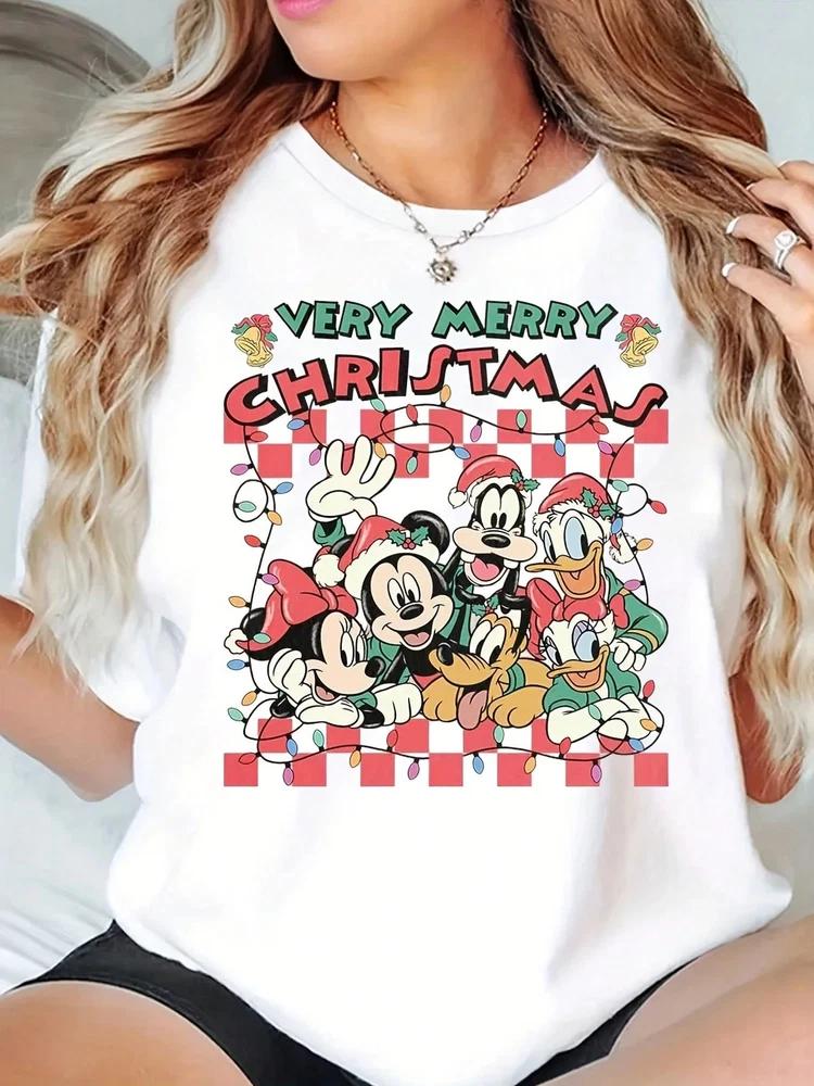 Cute Christmas Mickey Mouse TShirt Unisex 12 S