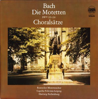 LP Record JOHANN SEBASTIAN BACH / ROSTOCKER M - Motetten BWV 225-230  Choralsätze   729256257 ETERNA 1989 Germany Classical Used