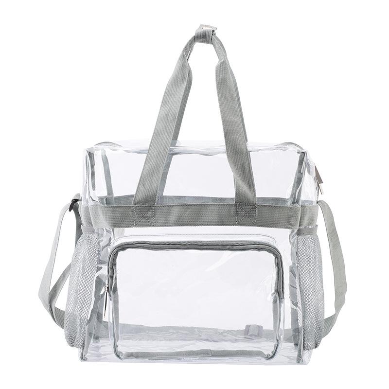 Transparent Waterproof Shoulder Bag Women's Commuter Large Capacity Tote Crossbody Bag