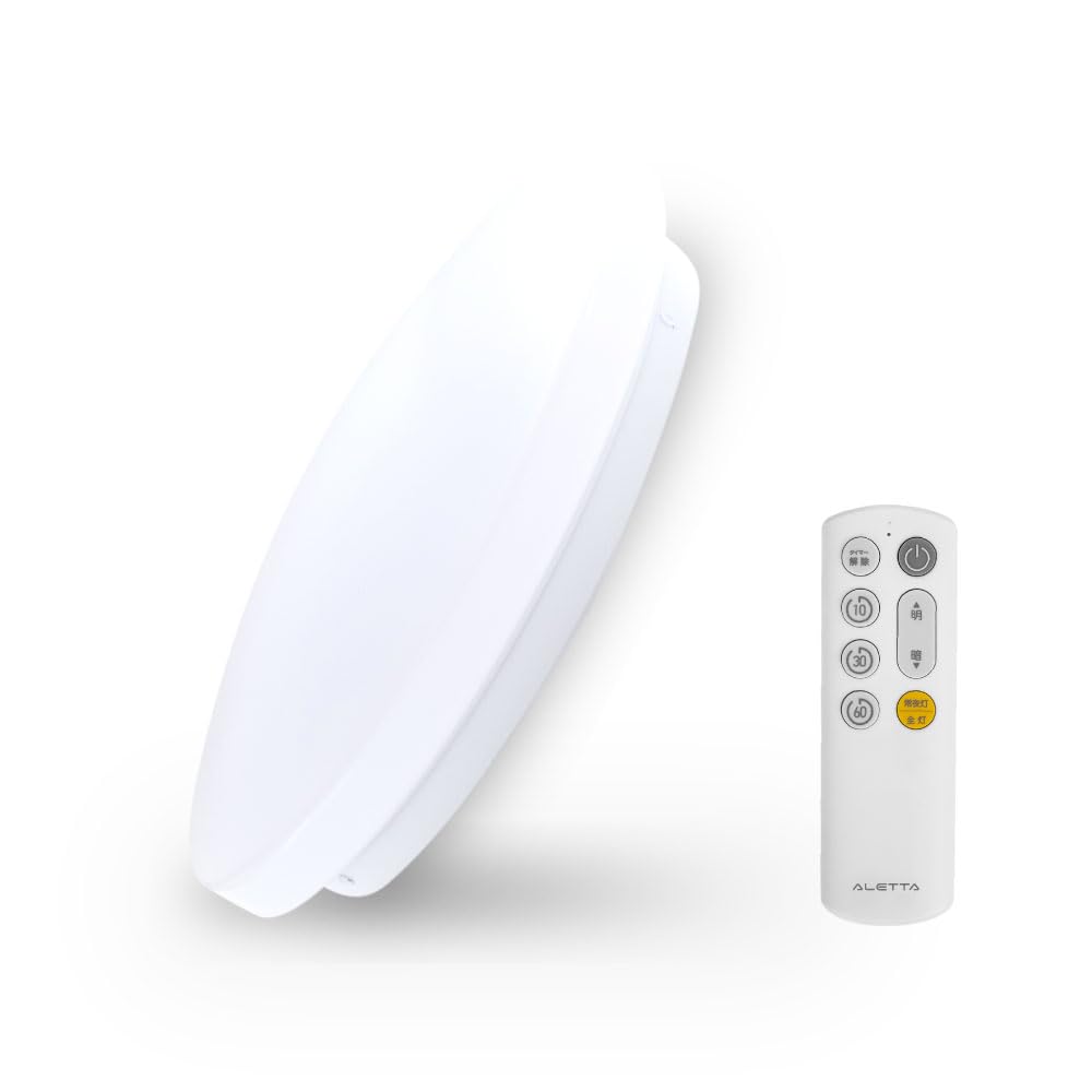 

Energy-Saving LED Ceiling Light, 6-Tatami Room Size, 15-Level Dimming, 3000lm, Remote Control, Energy-Saving, Slim, Timer, Easy Installation,