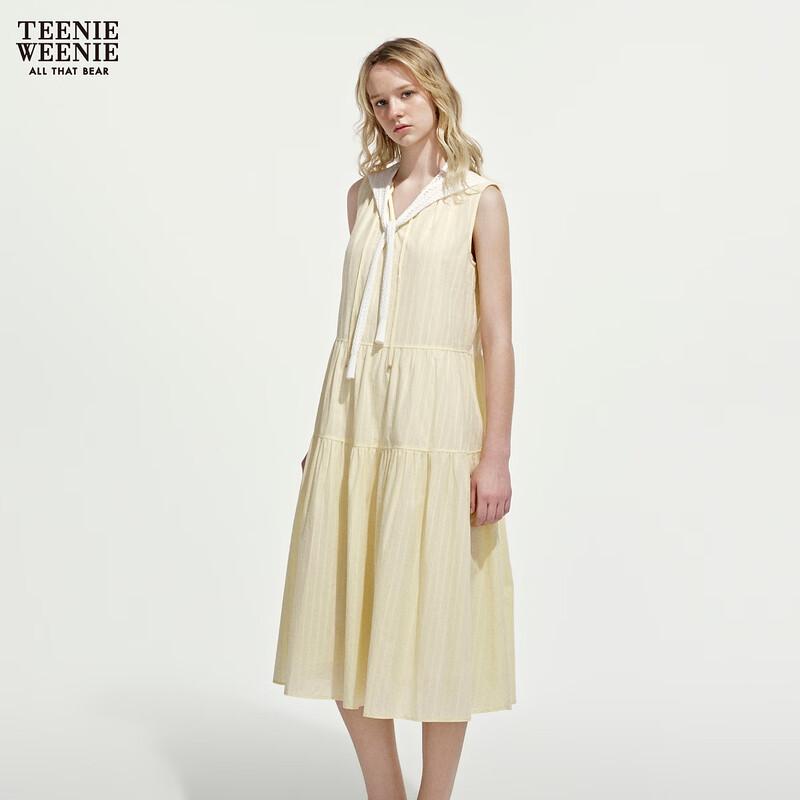 Teenie Weenie Women's Bow-Tie V-Neck Sleeveless A-Line Dress