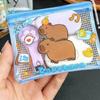 Cartoon Capybara Coin Purse Wallet Transparent Capibara Credit Card Holder  Children