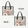 Elegant Floral Pattern Tote Bag Large Capacity Casual Daily Shoulder Handbag for Women Shopping Travel Commute