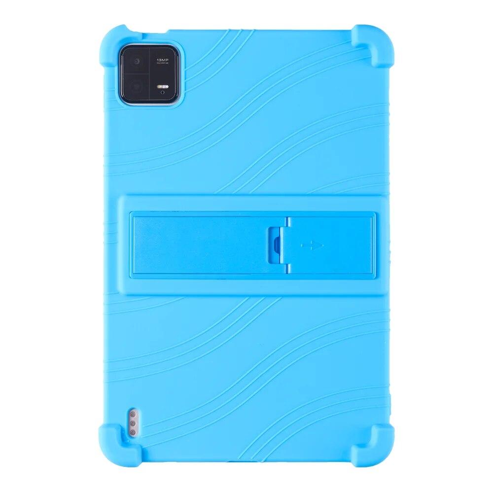 Silicone Case for For Xiaomi Pad 6/6Pro Soft with Adjustable Stand and Anti-impact Thickened Corners.