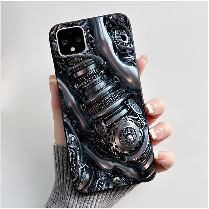 Casing For Google Pixel 4 / 4XL /4 XL Super-Thin Slim Case Aesthetic Luxury Cute Cool Boys Girls Black Matte Soft Silicone Cover