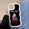 Avril Lavigne Wavy Edge TPU Mobile Phone Case for iPhone 17 16 15 14 13 12 11 Air Pro Max Plus Colorful Cover