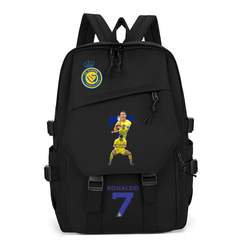 Football Star Ronaldo Surrounding Cr7 Printing Student Schoolbag Trend Backpack To Reduce The Burden And Large Capacity No specifications